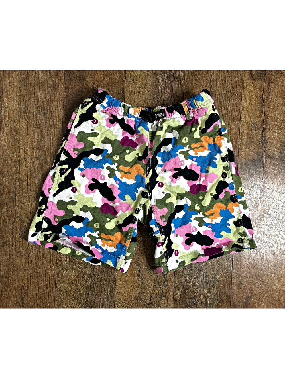 Gramicci x Parks Project Multicolor Camouflage Belted Outdoor Shorts Size XS